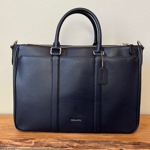 Dark Blue Coach Briefcase